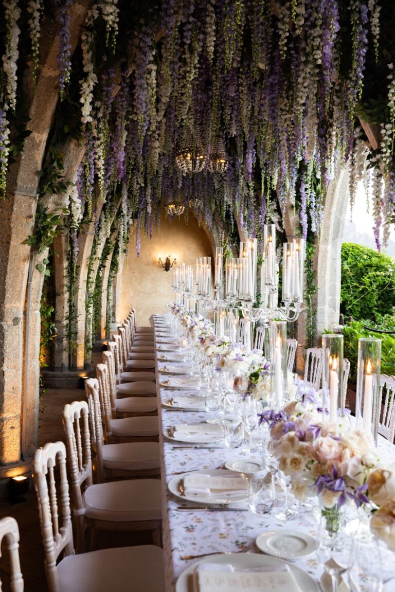 Italian beautiful wedding reception.